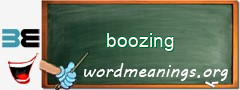 WordMeaning blackboard for boozing